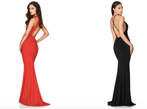 Rent open back dresses