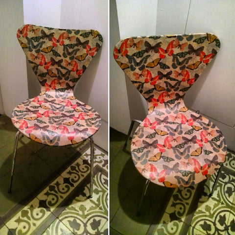 Decoupage Butterfly Chair 2