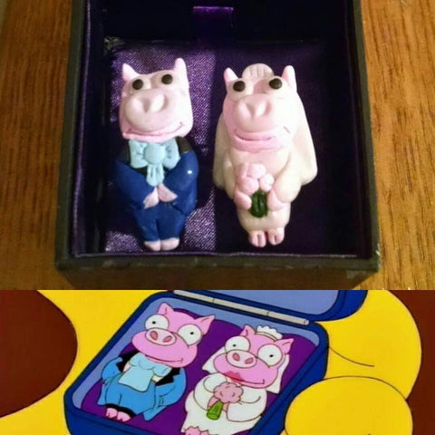 Simpsons Cufflinks - Custom Wedding Gift 5