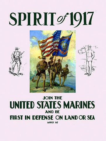 USMC 1775 Spirit Poster by Pocket Square Heroes Blog