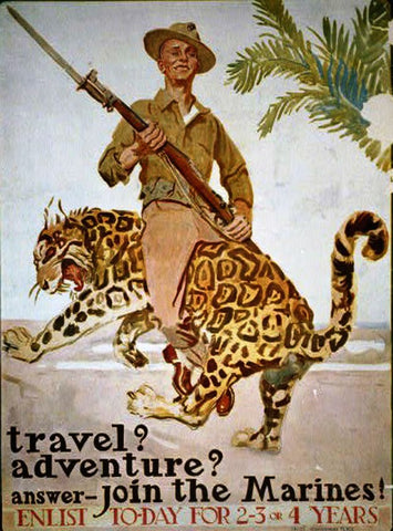 Tiger USMC Vintage Poster Blog by Pocket Square Heroes