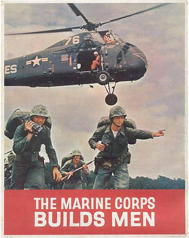 Marine Corps Recruiting Poster by Pocket Square Heroes Blog