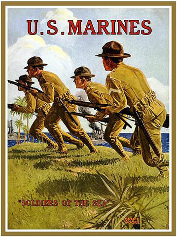 USMC Marine Corps Poster by Pocket Square Heroes Blog