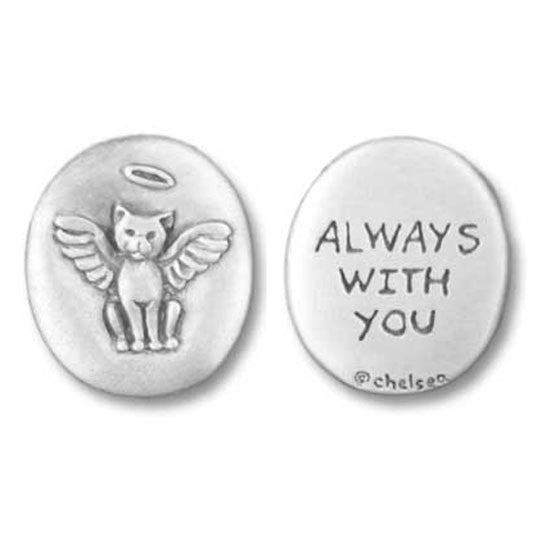 Cat Angel Pewter Token- "Always with You" - Set of 5 - Keepsake-Memorials