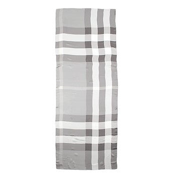 burberry mega check satin silk scarf