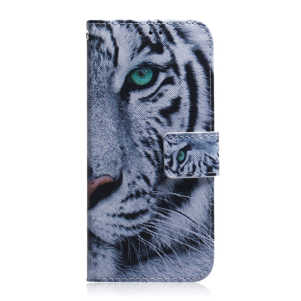 For iPhone 11 Pro 3D Colored Drawing Horizontal Flip Leather Case, with Holder & Card Slot...(Tiger)