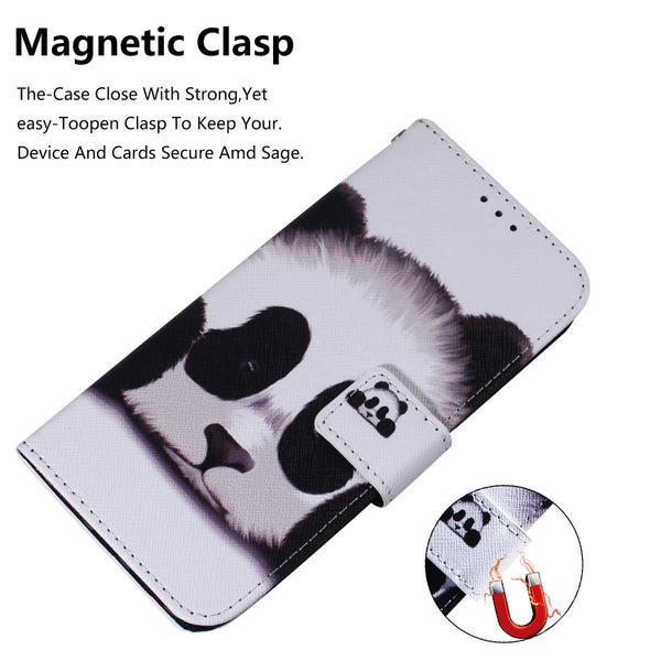 For iPhone 11 Pro 3D Colored Drawing Horizontal Flip Leather Case, with Holder & Card Slot...(Panda)