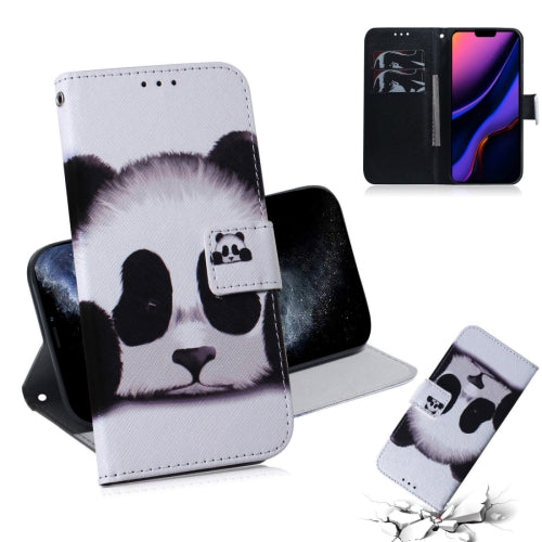 For iPhone 11 Pro 3D Colored Drawing Horizontal Flip Leather Case, with Holder & Card Slot...(Panda)