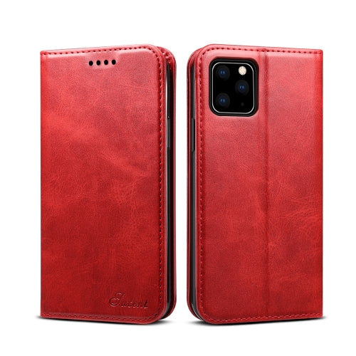 Suteni Calf Texture Horizontal Flip Leather Case with Holder & Card Slots & Wallet for iPhon...(Red)