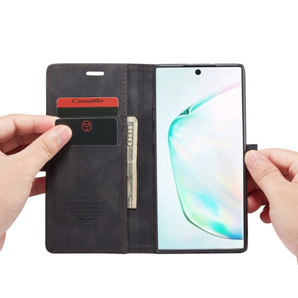 CaseMe-013 Multifunctional Horizontal Flip Leather Case with Card Slot & Holder & Wallet f...(Black)