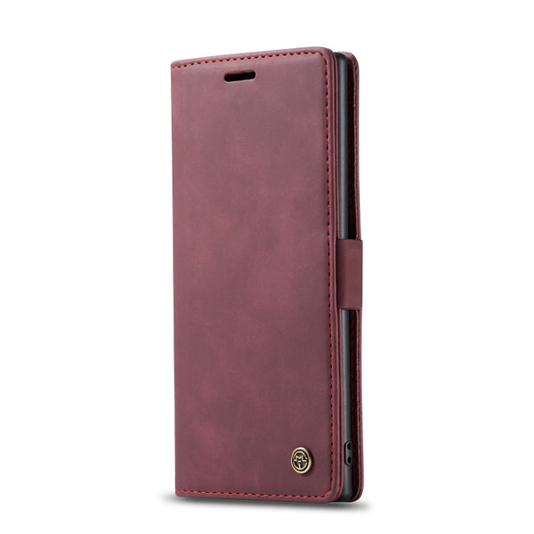 CaseMe-013 Multifunctional Horizontal Flip Leather Case with Card Slot & Holder & Wallet fo...(Wine)