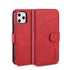 DG.MING Retro Oil Side Horizontal Flip Case with Holder & Card Slots & Wallet for iPhone 11 ...(Red)
