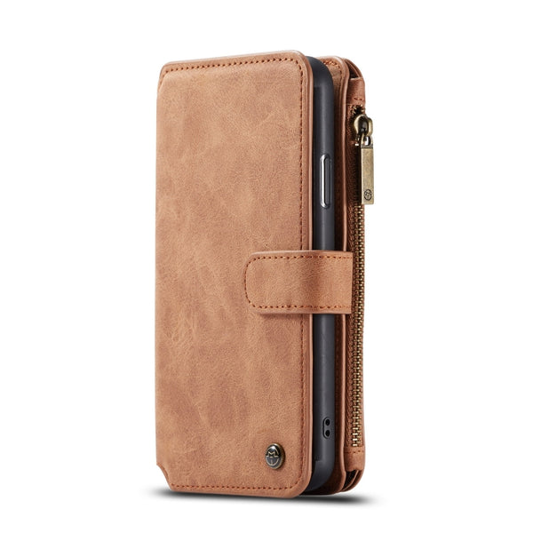 For iPhone 11 Pro CaseMe-007 Detachable Multifunctional Horizontal Flip Leather Case with ...(Brown)