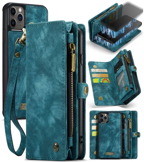 For iPhone 11 Pro CaseMe-008 Detachable Multifunctional Horizontal Flip Leather Case with C...(Blue)