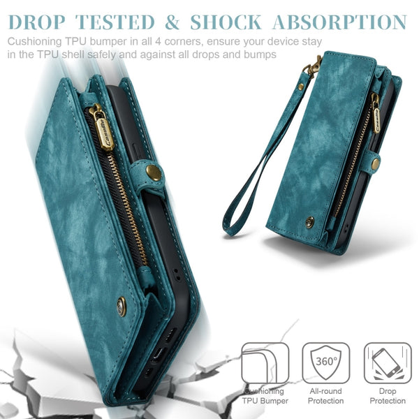 For iPhone 11 Pro Max CaseMe-008 Detachable Multifunctional Horizontal Flip Leather Case wi...(Blue)