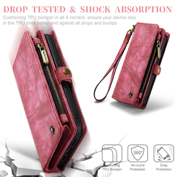 For iPhone 11 Pro Max CaseMe-008 Detachable Multifunctional Horizontal Flip Leather Case wit...(Red)