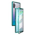 For Samsung Galaxy Note10 Magnetic Metal Frame Double-sided Tempered Glass Case(Green)