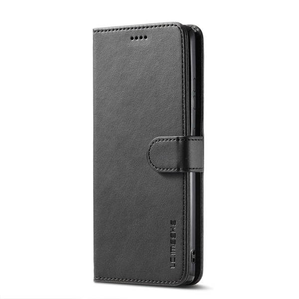 For Samsung Galaxy S21 Ultra 5G LC.IMEEKE Calf Texture Horizontal Flip Leather Case with H...(Black)