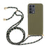 For Samsung Galaxy S21 Ultra 5G Wheat Straw Material TPU Protective Case with Lanyard(Army Green)