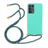 For Samsung Galaxy S21 Ultra 5G Wheat Straw Material TPU Protective Case with Lanyard(Green)