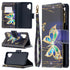 For Samsung Galaxy A32 5G Colored Drawing Pattern Zipper Horizontal Flip Leather C...(Big Butterfly)