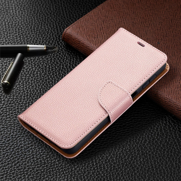 For Samsung Galaxy A32 5G Litchi Texture Pure Color Horizontal Flip PU Leather Case wi...(Rose Gold)