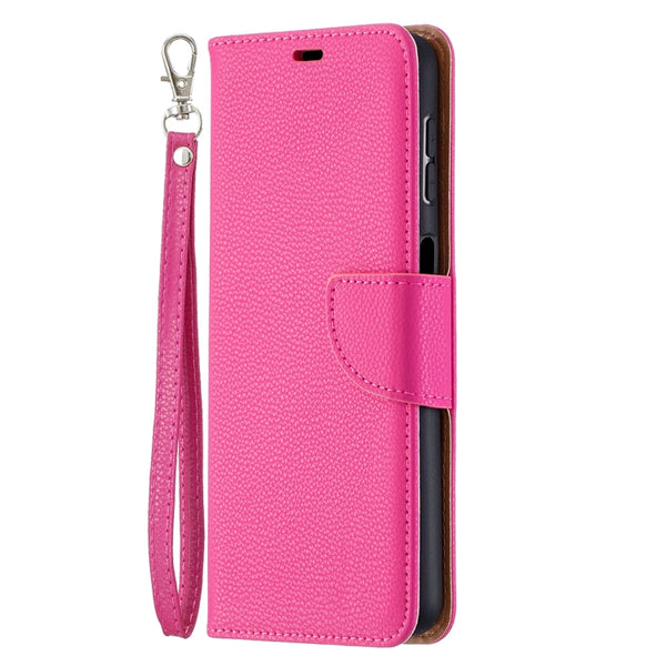 For Samsung Galaxy A32 5G Litchi Texture Pure Color Horizontal Flip PU Leather Case wit...(Rose Red)