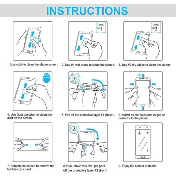 For Samsung Galaxy A52 5G 10pcs 0.26mm 9H 2.5D Tempered Glass Film