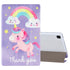 For Samsung Galaxy Tab A7 10.4 (2020) Coloured Drawing Pattern Horizontal Flip Lea...(Rainbow Horse)