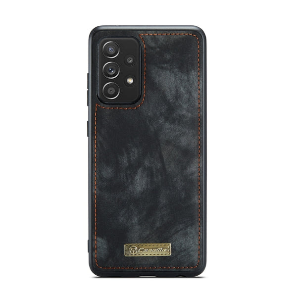 For Samsung Galaxy A72 5G 4G CaseMe-008 Detachable Multifunctional Flip Leather Phone Case(Black)