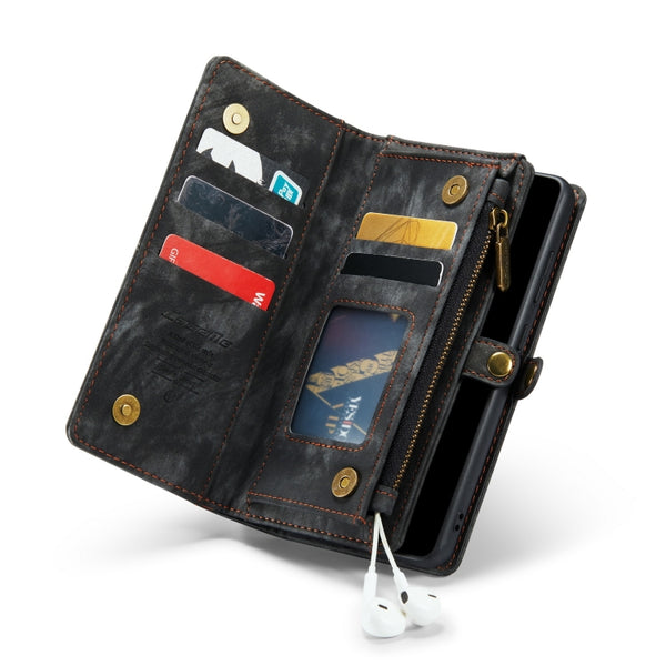 For Samsung Galaxy A72 5G 4G CaseMe-008 Detachable Multifunctional Flip Leather Phone Case(Black)