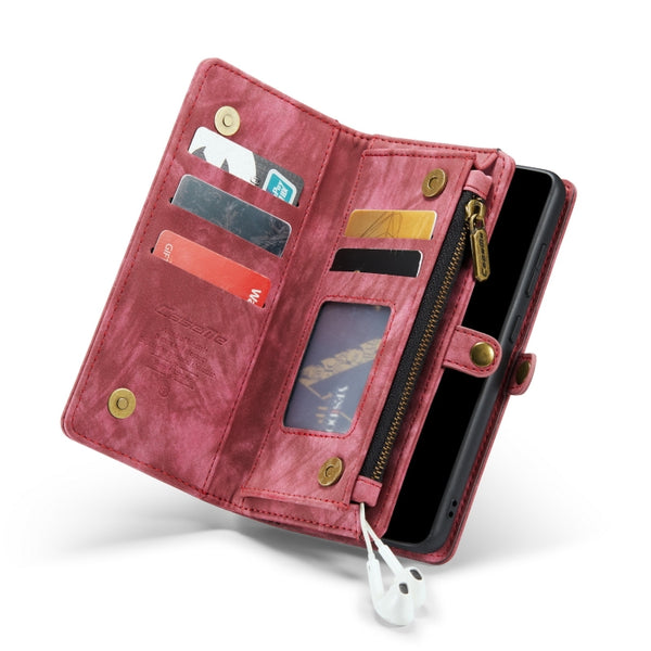 For Samsung Galaxy A72 5G 4G CaseMe-008 Detachable Multifunctional Flip Leather Phone Case(Red)