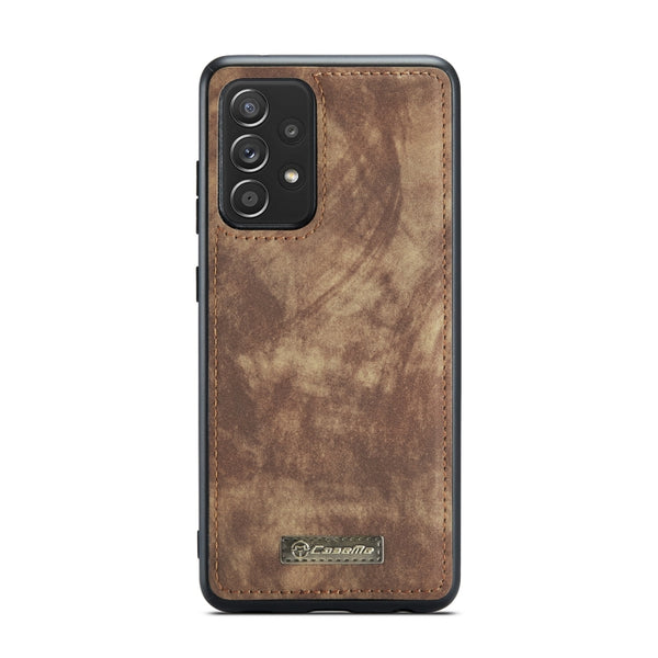 For Samsung Galaxy A72 5G 4G CaseMe-008 Detachable Multifunctional Flip Leather Phone Case(Brown)