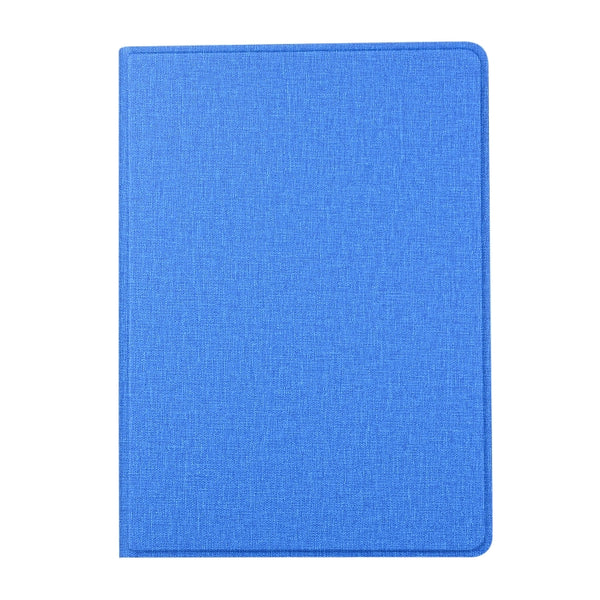 For iPad 10.2 2021 2020 2019 Voltage Craft Cloth TPU Protective Case with Holder(Blue)