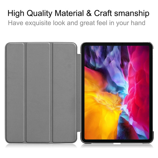 For iPad Pro 11 2022 2021 Colored Drawing Horizontal Flip PC PU Leather Tablet Case w...(Big Eye ME)