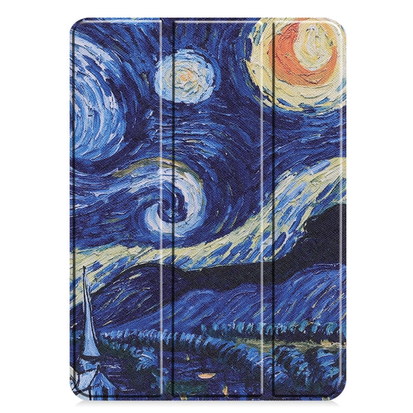 For iPad Pro 11 2022 2021 Colored Drawing Horizontal Flip PC PU Leather Tablet Case w...(Starry Sky)