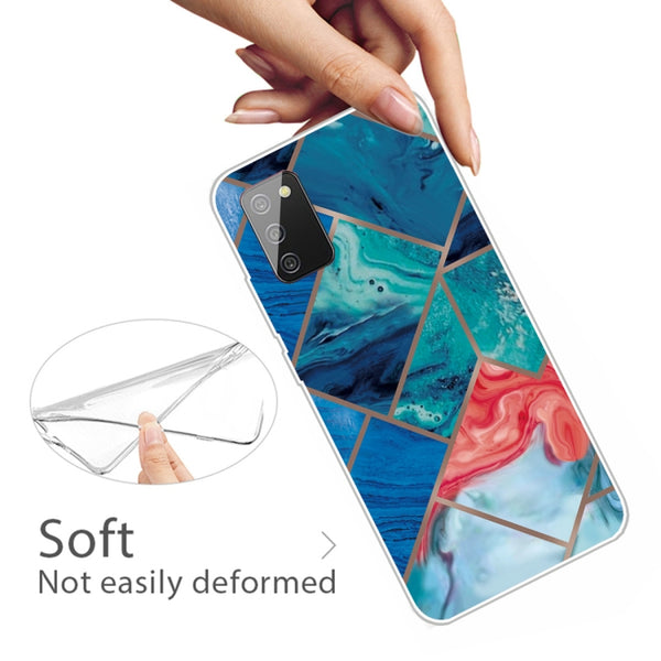 For Samsung Galaxy A02s (EU Version) A Series Marble Pattern TPU Protective Case(HC-A1)