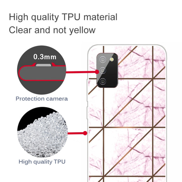 For Samsung Galaxy A02s (EU Version) A Series Marble Pattern TPU Protective Case(HC-A4)