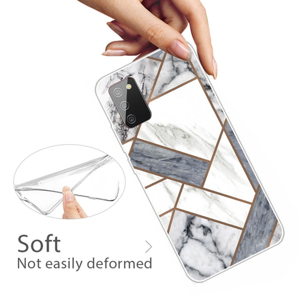 For Samsung Galaxy A02s (EU Version) A Series Marble Pattern TPU Protective Case(HC-A10)