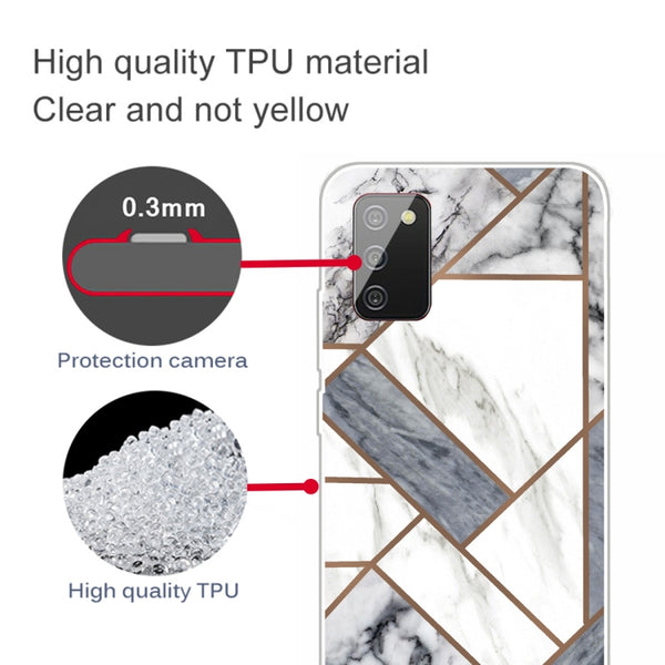 For Samsung Galaxy A02s (EU Version) A Series Marble Pattern TPU Protective Case(HC-A10)