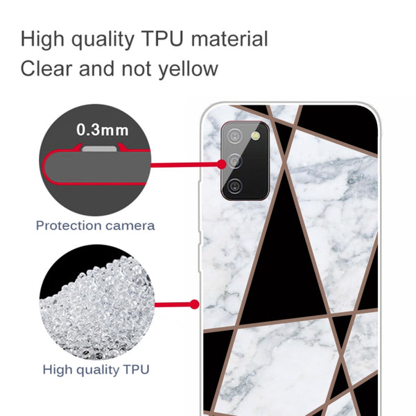 For Samsung Galaxy A02s (EU Version) A Series Marble Pattern TPU Protective Case(HC-A17)