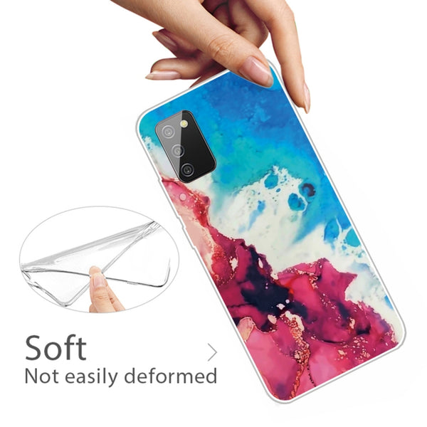 For Samsung Galaxy A02s (EU Version) A Series Marble Pattern TPU Protective Case(HC-A20)