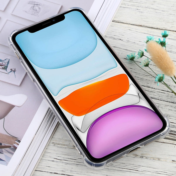 For iPhone 11 Four-Corner Anti-Drop Ultra-Thin TPU Case(Transparent)