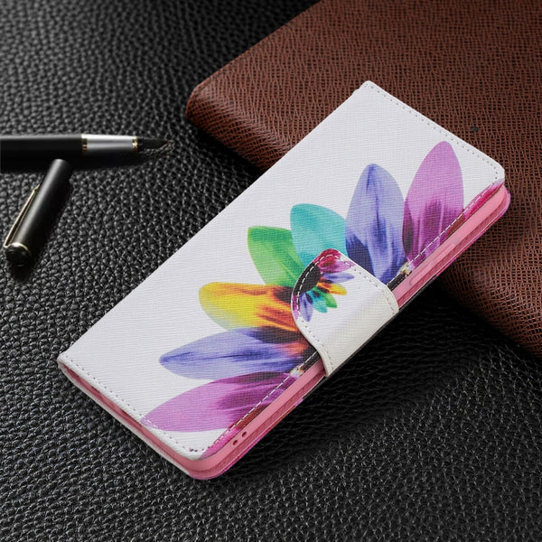 For Samsung Galaxy A32 4G Colored Drawing Pattern Horizontal Flip Leather Case with H...(Sun Flower)