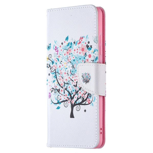 For Samsung Galaxy A32 4G Colored Drawing Pattern Horizontal Flip Leather Case with ...(Little Tree)