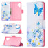 For Samsung Galaxy A32 4G Colored Drawing Pattern Horizontal Flip Leather Case with Holder...(Pansy)