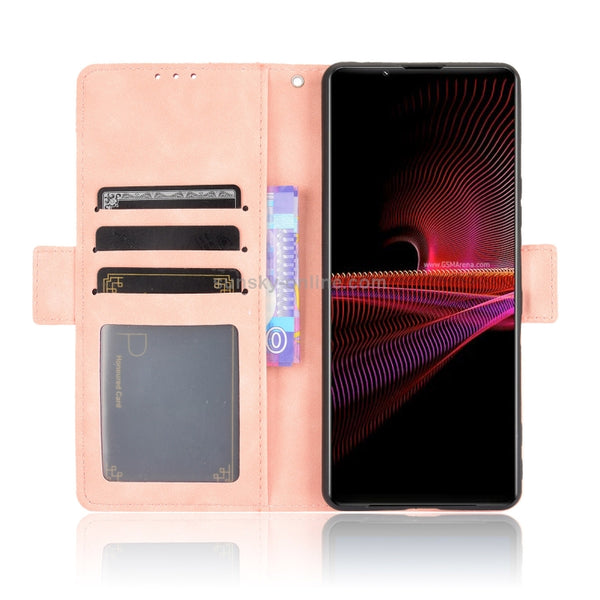 For Sony Xperia 1 III Skin Feel Calf Pattern Horizontal Flip