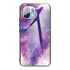 For Xiaomi Mi 11 Lite Abstract Marble Pattern Glass Protective Case(Abstract Purple)