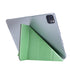 For iPad Pro 12.9 2022 2021 Silk Texture Horizontal Deformation Flip Leather Tablet Case w...(Green)