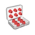 6 Pairs New Bee NB-M1 Slow Rebound Memory Foam Ear Caps with Storage Box, Suitable for 5mm-7...(Red)